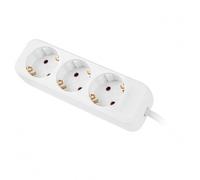 Multipresa Lanberg PS0-03F-0150-W 3 prese Schuko protezione bambini cavo 1,5 m bianca
