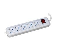 MULTIPRESA LINK 5 PRESE UNIVERSALI ITA/SCHUKO 10/16 A - SPINA 16 A CON INTERRUTT