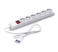 Multipresa Master a 6 uscite universali e schuko con interruttore 72690