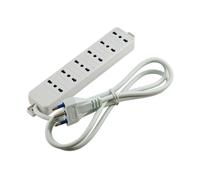 Multipresa Master con 6 uscite bivalenti 10 16A cavo bianco 1,2 mt 70650