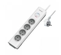 Multipresa MCL SPN7040WA/19 4 prese con protezione e interruttore 2 m