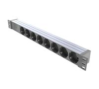 Multipresa MicroConnect 8 uscite per rack 1U 19".