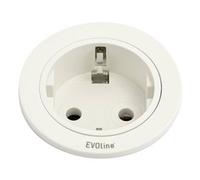 EVOLINE 159280004300 - Ciabatta elettrica da incasso, 1 pezzo, colore: Bianco