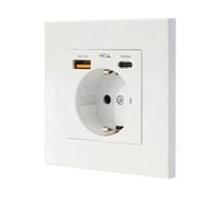 Multipresa Nanocable 10.35.0011 1 presa Schuko 1 USB-A QC 3.0 1 USB-C PD 20W protezione