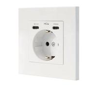 Multipresa Nanocable 10.35.0012 1 presa Schuko 2 USB-C PD QC protezione cortocircuito