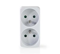 Multipresa Nedis PSSPL200C2WT 2 prese compatta per interni 16A 3500W bianca