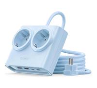 Multipresa Orico PDC25 6 prese USB-A USB-C 25W GaN compatta blu