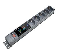 Multipresa PDU con interruttore Ampermemetro digitale Alimentazione Energia Voltmetro Amperometro 2/3/4/5/6/7/8 Presa europea Interfaccia C14