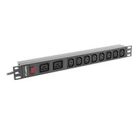 Multipresa Lanberg PDU-02I1908I-0200-C20-BK 10 prese C13 protezione rack 1U