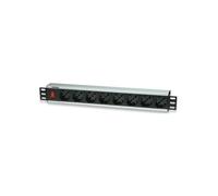 Techly Professional Multipresa per rack 19'' 8 posti con interruttore Cavo 3m