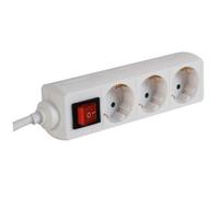 Multipresa Perel EB3S-3-G 3 prese con interruttore protezione bambini cavo 3 m