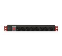 Techly Professional Multipresa 8 Posti da Rack 19'' con Interruttore Connettore