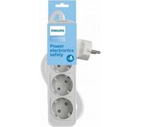 Multipresa Philips CHP2134W/12 3 prese Schuko interruttore LED sicurezza 1,5 m bianca