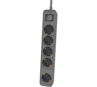 Multipresa Philips CHP2154G/12 5 prese Schuko interruttore LED sicurezza 1,5 m grigia