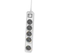 Multipresa Philips CHP2154W/12 5 prese Schuko interruttore LED sicurezza 1,5 m bianca