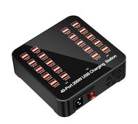 Multipresa portatile per auto e viaggi - Stazione di ricarica per più dispositivi con porte USB per cellulare, tablet, computer e altro ancora