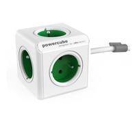 Allocacoc 1300GN/DEEXPC, PowerCube Extended Spina a 5 Prese, Verde/Bianco