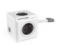Multipresa PowerCube Extended USB 4 prese 2 USB-A 1,5 m supporto adesivo