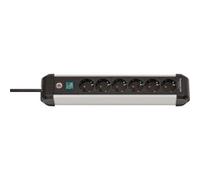 Brennenstuhl Presa multipla Premium-Alu-Line a 6 vie, con interruttore, 3m, H05VV-F 3G1,5 Quantità:1