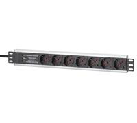 Techly Professional Multipresa 7 Posti da Rack 19'' con Protezione Spina Italian