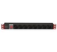 Techly Professional Multipresa 8 Posti da Rack 19'' con Interruttore Connettore