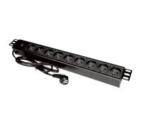 Multipresa Roline PZ09 9 prese cavo 1,8 m indicatore luminosa nera