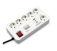 Multipresa Salicru SPS SAFE MASTER+ 6 prese protezione USB-A USB-C interruttore muro