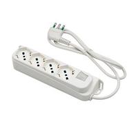 Multipresa tavolo 4P con interruttore 10/16A Bianco 47420