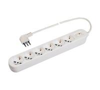 Multipresa tavolo 6P con interruttore sicurezza 10/16A Bianco PP2516