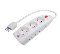 Poly Pool PP0545 prolunghe e multiple 1,5 m 6 presa(e) AC Interno Bianco