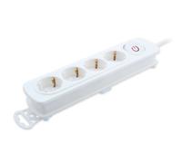 Multipresa TM Electron 4 Prese con Protezione Bianca