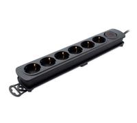 Multipresa TM Electron 6 prese protezione bambini interruttore grande 1,4 m