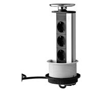 Multipresa torretta da incasso a scomparsa foro incasso D.102xh.287 mm cavo 3 m