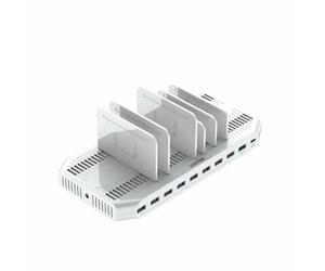 Multipresa Unitek Y-2190 10 prese 9 USB-A 1 USB-C da tavolo con protezione