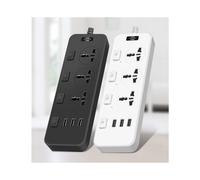 Multipresa universale portatile, porte di ricarica USB intelligenti, cavo di prolunga ad alta potenza da 4000 W/16 A, prese ampiamente dista