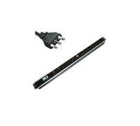 MULTIPRESA VERTICALE A 12 POSIZIONI DA RACK 19'' 1,5HE MAGNETOTERMICO