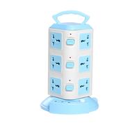 Multipresa verticale a torre con 20 prese e 3 porte USB