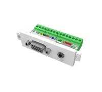 Multipresa Vision TC3 VGAF3.5MM 2 prese VGA e 3,5 mm bianca compatta