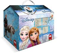 Multiprint 9883 7 Timbri per Bambini Frozen, 100% Made in Italy, Set Timbrini Bimbi Personalizzati, in Legno e Gomma Naturale, Inchiostro Lavabile Atossico, Idea Regalo, Art.07949
