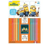 Multiprint Blister 2 Timbri per Bambini Minions 2, 100% Made in Italy, Set Timbr