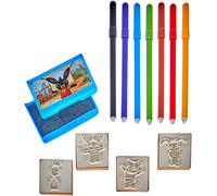 Multiprint Box 4 Stamps for Kids Bing, 100% Made in Italy, Personalized Stamps f
