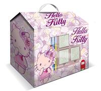 Multiprint Casetta 7 Timbri per Bambini Hello Kitty Olympics, 100% Made in Italy, Set Timbrini Bimbi Personalizzati, in Legno e Gomma Naturale, Inchiostro Lavabile Atossico, Idea Regalo, Art.09803
