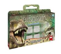 Multiprint - set valigetta 7 timbri per bambini dinosauri