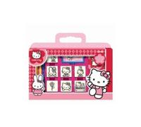 Multiprint - set valigetta 7 timbri per bambini hello kitty
