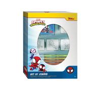 Multiprint Spidey Box 4 Timbri, 7 Pennarelli, Stampa Lettere, Set da 12 Pezzi