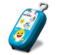 Multiprint Trolley Set Baby Shark, Made in Italy, Album da Colorare, Stickers, Pennarelli e Matite, Set Timbrini Bimbi, in Legno e Gomma Naturale, Inchiostro Lavabile Atossico, Idea Regalo, Art.64995