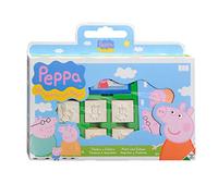 Multiprint Valigetta 7 Timbri per Bambini Peppa Pig, 100% Made in Italy, Set Timbrini Bimbi Personalizzati, in Legno e Gomma Naturale, Inchiostro Lavabile Atossico, Idea Regalo, Art.07875