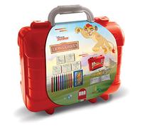 Multiprint Valigetta Travel Set Disney Lion Guard, Made in Italy, Album da Colorare, con Puzzle e Matite, Set Timbrini Bimbi, Legno e Gomma Naturale, Inchiostro Lavabile Atossico, Idea Regalo, 42946
