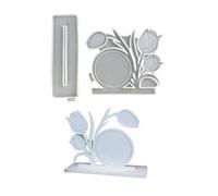 Multipurpando Grandi Stampi A Resina Epossidica Floro Frame Fusione Silicone Per Mestieri E Decorazioni Per La Casa Kit D'arte In Resina