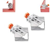 Multipurpose Stainless Steel 90 Degree Corner Clamp, Woodworking Right Angle Clamp 90° Holder, Single Handle Corner Clamping Tool with Adjustable Swing Jaw (2Pcs Closed Type)
